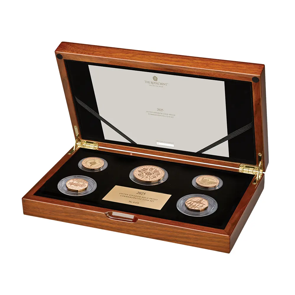 2025 チャールズ3世 記念仕様 プルーフ金貨 5枚セット 未鑑定 箱付き【ご予約承り品】