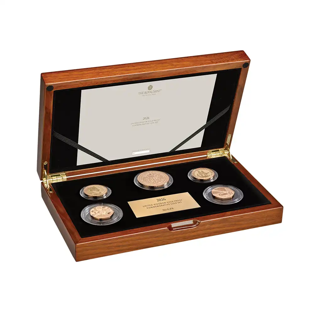 2026 チャールズ3世 記念仕様 プルーフ金貨 5枚セット 未鑑定 箱付き【ご予約承り品】