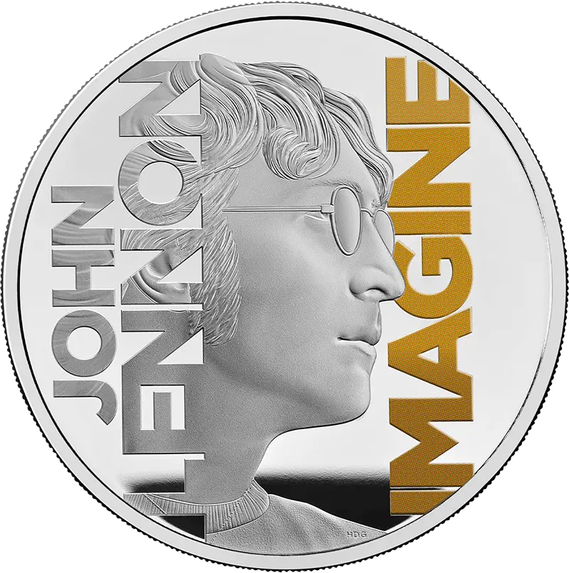 ジョン・レノンカラー銀貨